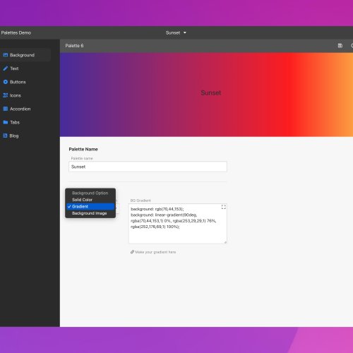 If solid colors are boring you, go crazy with gradients.